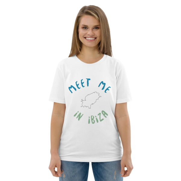 Unisex-Bio-Baumwoll-T-Shirt – “Meet Me in Ibiza”