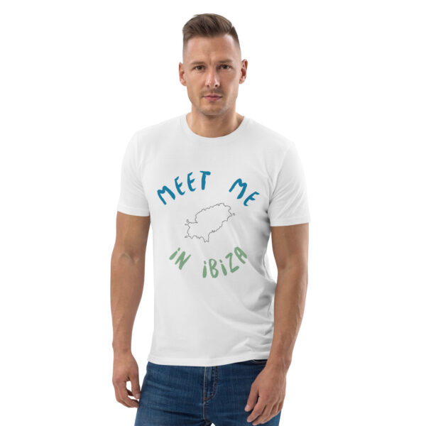 Unisex-Bio-Baumwoll-T-Shirt – “Meet Me in Ibiza”